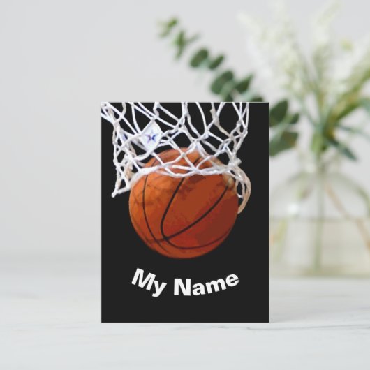 Basketball Your Name Custom ポストカード (スタンド正面)