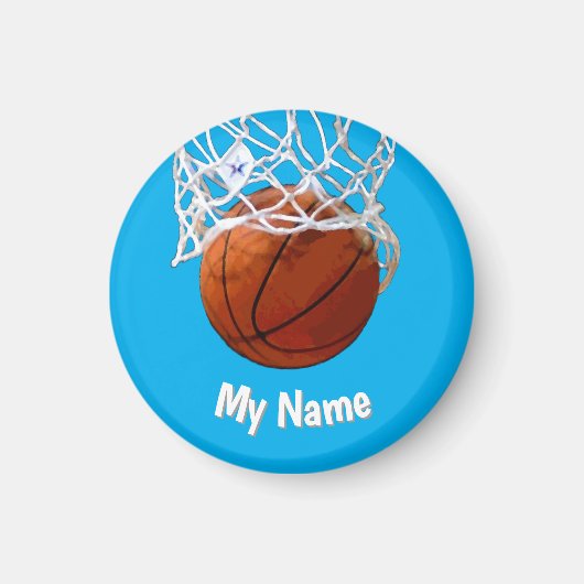 Basketball Your Name Custom マグネット (正面)