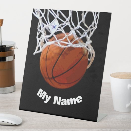 Basketball Your Name Custom 台座サイン (インサイチュ)
