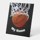 Basketball Your Name Custom 台座サイン (正面)