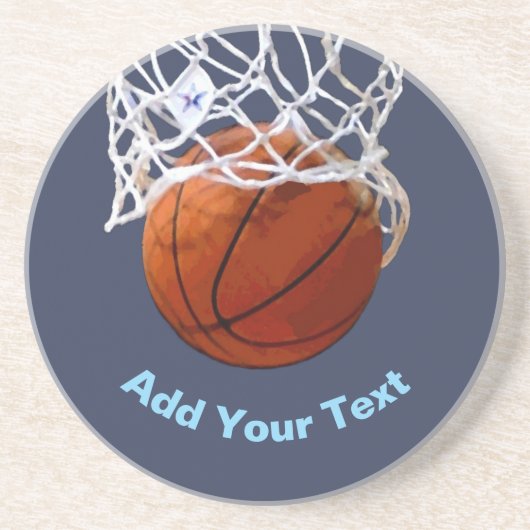 Basketball Your Name Text Message Slogan Custom コースター (正面)