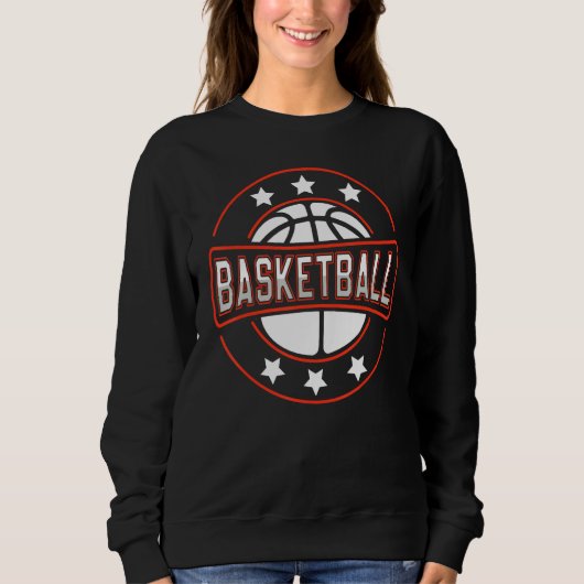 Basketballer Basketball Hoop Dunking Basketball Ho スウェットシャツ (正面)