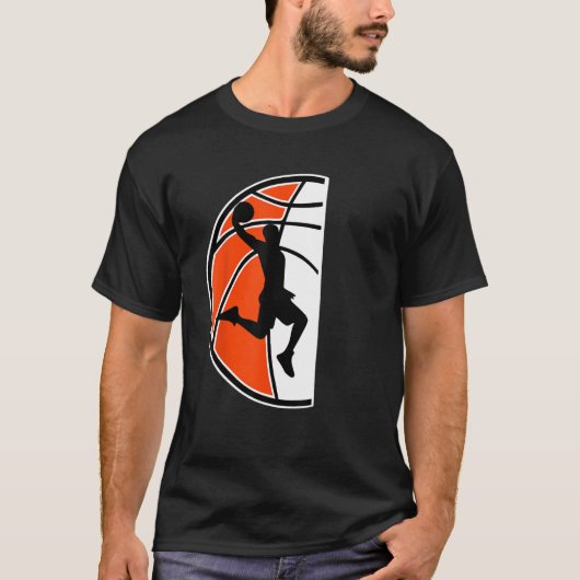 Basketballer Basketball Hoop Dunking Basketball Ho Tシャツ (正面)