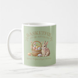 Basketful of Joy Easter Bunny with Eggs – Vintage  コーヒーマグカップ