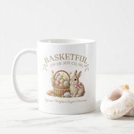 Basketful of Joy Easter Bunny with Eggs – Vintage  コーヒーマグカップ