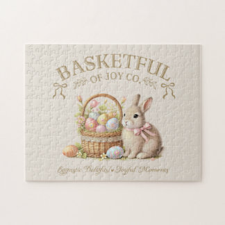 Basketful of Joy Easter Bunny with Eggs – Vintage  ジグソーパズル