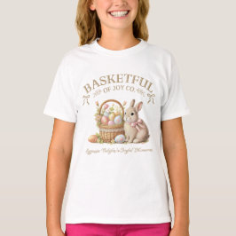 Basketful of Joy Easter Bunny with Eggs – Vintage  Tシャツ