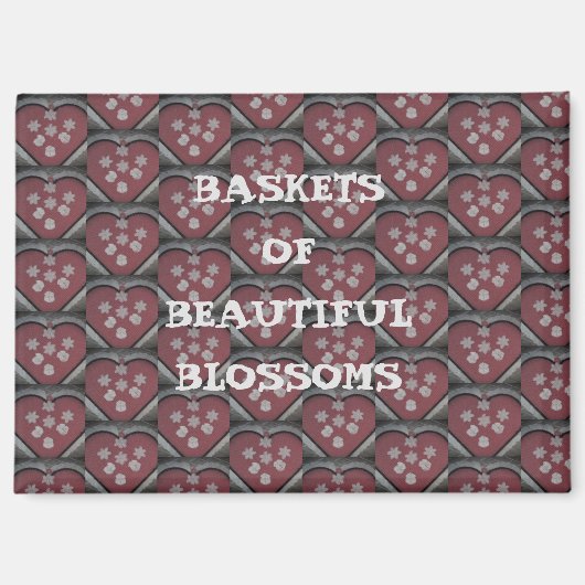 Baskets Of Beautiful Blossoms マグネット (正面)