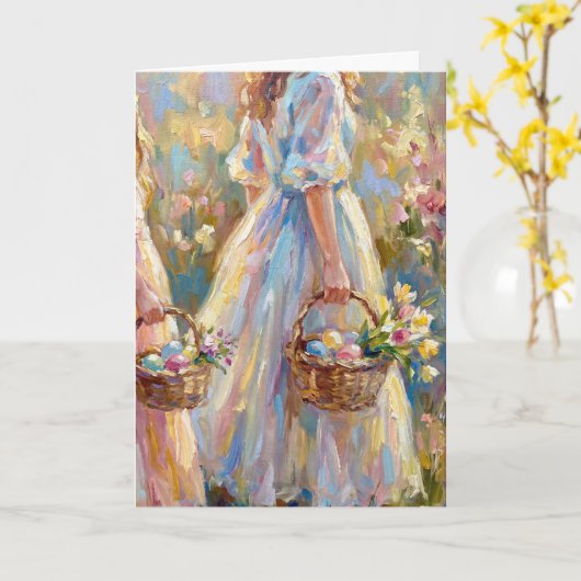 Baskets of Joy Easter Card カード (黄色い花)