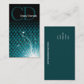 Basketweaveのジャングルカスタムなデザイナー名刺 名刺 (正面/裏面)