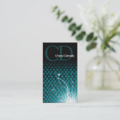 Basketweaveのジャングルカスタムなデザイナー名刺 名刺 (スタンド正面)