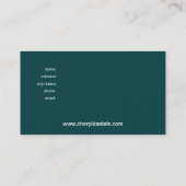 Basketweaveのジャングルカスタムなデザイナー名刺 名刺 (裏面)