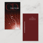 Basketweaveのジャングルカスタムなデザイナー名刺 名刺 (正面/裏面)