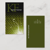 Basketweaveのジャングルカスタムなデザイナー名刺 名刺 (正面/裏面)