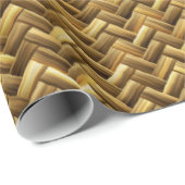 Basketweaveの斜めの質 ラッピングペーパー (ロールコーナー)