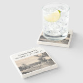 Basking Ridge NJ Map Coordinate 1906ヴィンテージスタイル ストーンコースター (横)