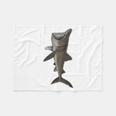 Basking Shark フリースブランケット (正面(横))