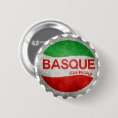 basque Bayonne Euskadi 缶バッジ (正面&裏面)