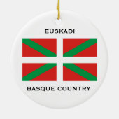 BASQUE* EUSKADIのカスタムなクリスマスのオーナメント セラミックオーナメント (裏面)
