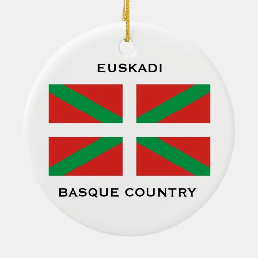BASQUE* EUSKADIのカスタムなクリスマスのオーナメント セラミックオーナメント (裏面)