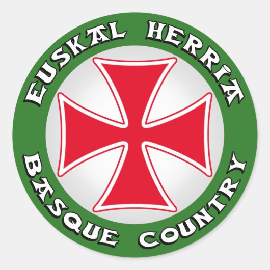 basque sticker ラウンドシール (正面)