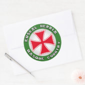 basque sticker ラウンドシール (封筒)