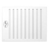 BassタブNotebookカスタム Music Schoolロゴ ノートパッド (正面)