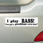 Bass得の問題 バンパーステッカー (車上)
