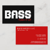 BASS :アップ。 名刺 (正面/裏面)
