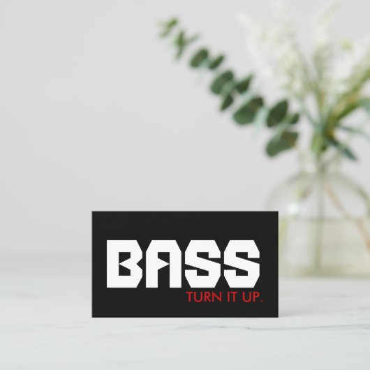 BASS ：アップ。 名刺 (スタンド正面)