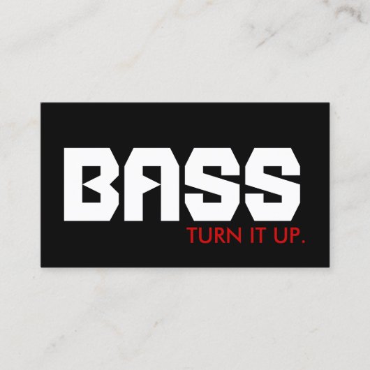 BASS :アップ。 名刺 (正面)