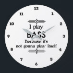 Bass – 自遊体音楽おもしろいDeco Music ラージ壁時計<br><div class="desc">デコおもしろいスタイルブラックとホワイトのベースのデザインは私がベースを遊言うのは自分が行くつもりがないからだ遊。セクションに入ると、背景色を好きな色に変更でカスタマイズきます。大人も子供も！</div>