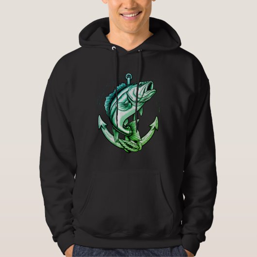Bass and Anchor Hoodie パーカ (正面)