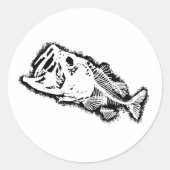 BASS & BONESホワイト ラウンドシール (正面)