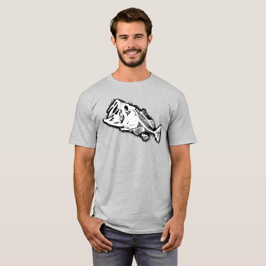 BASS & BONESホワイト Tシャツ (正面フル)