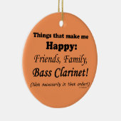 Bass Clarinetが嬉しい セラミックオーナメント (右)