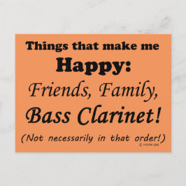 Bass Clarinetが嬉しい ポストカード