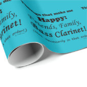 Bass Clarinetが嬉しい ラッピングペーパー (ロールコーナー)