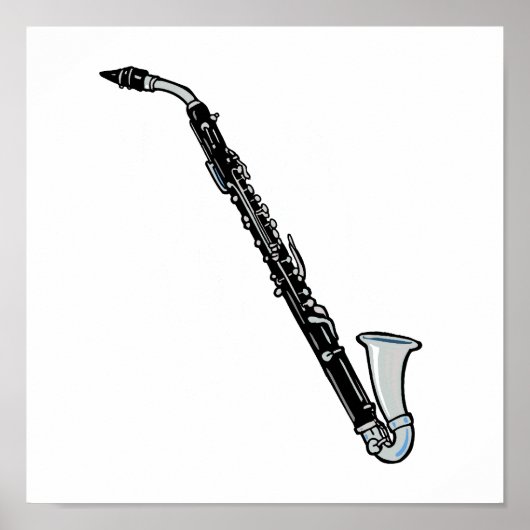 Bass Clarinetグラフィック、Just the Clarinet ポスター (正面)