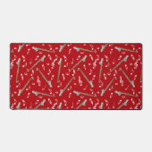 Bass Clarinetミュージックノートパターン デスクマット (正面)