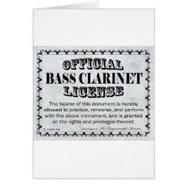 Bass Clarinetライセンス