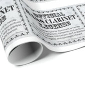 Bass Clarinetライセンス ラッピングペーパー (ロールコーナー)