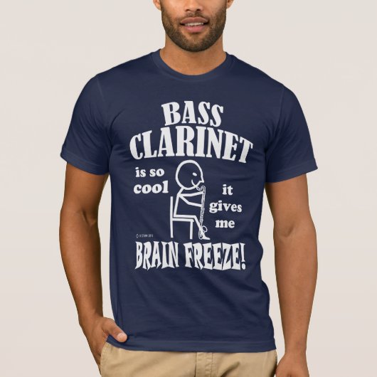 Bass Clarinet、Brain Freeze Tシャツ (正面)