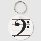Bass Clef Key Chain キーホルダー (正面)