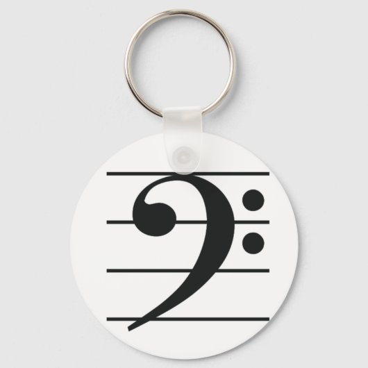 Bass Clef Key Chain キーホルダー (正面)