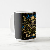 Bass Drop – Low Frequency Music Power コーヒーマグカップ (正面左)