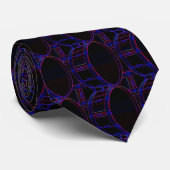 Bass Drum Neon Colors in Dark Pattern Necktie ネクタイ (ロール)