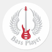 bass guitar ラウンドシール (正面)