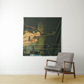 Bass guitar player タペストリー (インサイチュ(横))