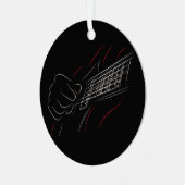 Bass Guitar Player Music Guitarist Musician Rock メタルオーナメント (正面左)